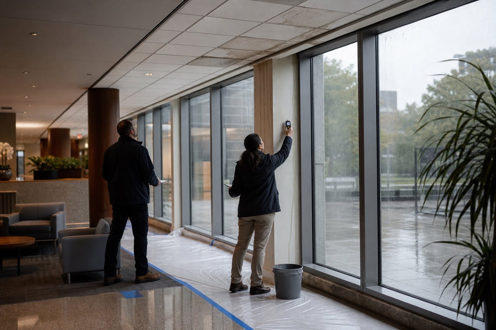 Commercial building-envelope inspection relevant to Aurora's mixed property base