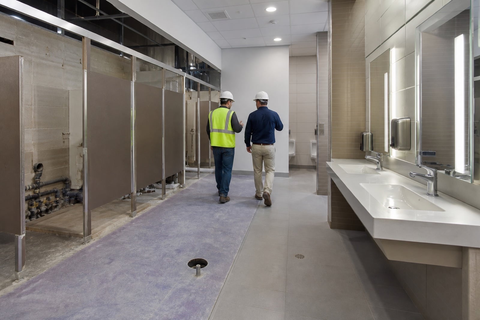 Commercial restroom renovation relevant to Oak Brook office, retail, and hospitality properties